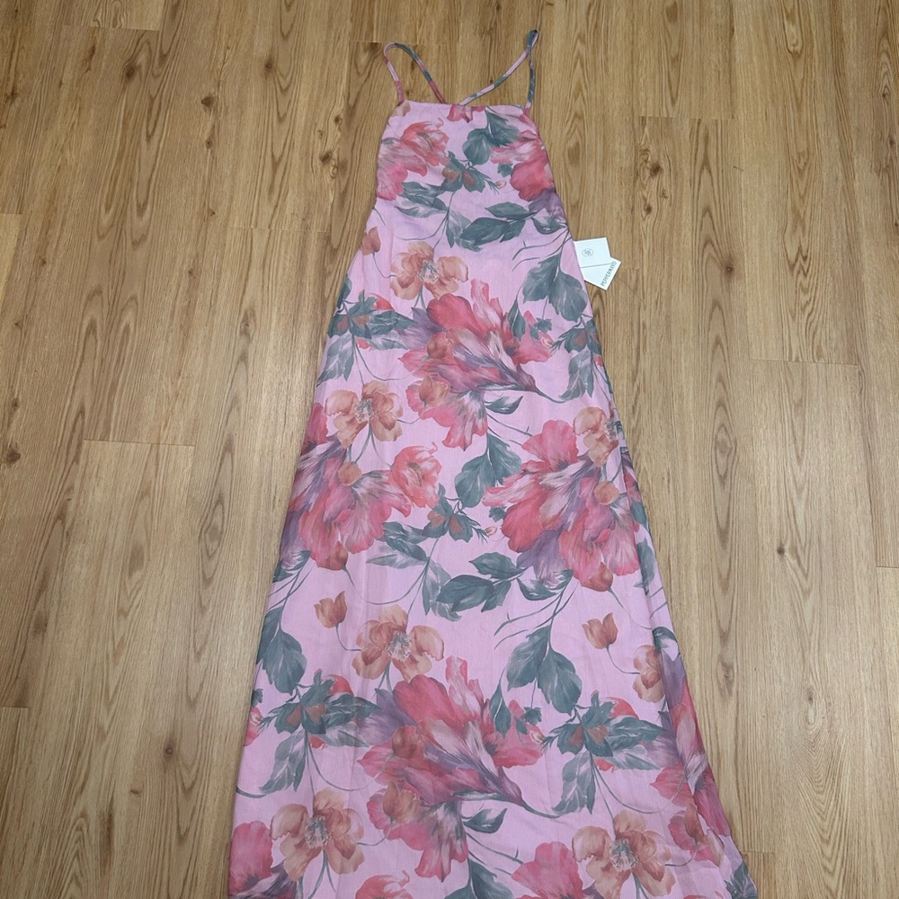 Peggy Maxi Dress- Pink Floral
